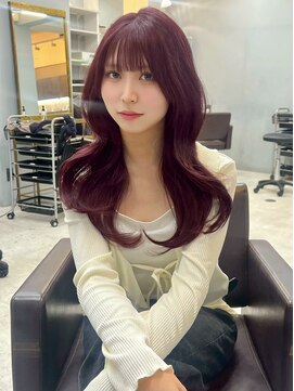 オズ 郡山駅前店(OZ) 大人可愛いベージュレイヤーロブ