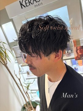 ナインオクロック 盛岡大通店(9o'clock) ソフトツイストスパイラルパーマ