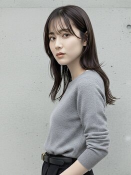 カールム(carlm)の写真/【今泉/艶髪特化/高リピート率】暗髪でも重くない”透明感×艶カラー”で上品な仕上がりを。当日予約OK◎