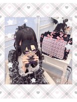 新宿コットン(cotton hair)&nbsp;立体リボン編みたらし