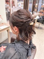 アッシュ 八王子みなみ野店(Ash)&nbsp;ハーフアップヘアアレンジ