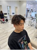 センターパート×ソフトツイストスパイラル【Lond伊藤メンズ】