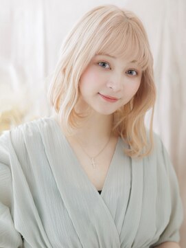 カバーヘア ブリス 川口(COVER HAIR bliss) ホワイトブロンド/ダブルカラー/ハイトーン/ブリーチ/外国人風g