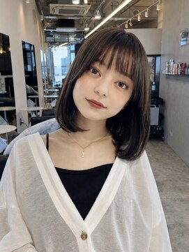 コート 青山(Cote) 美髪大人ボブ内巻きボブまとまるボブ艶グレージュココア