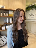 ボルデヘアー 亀有(Borde HAIR)&nbsp;ミルクティーベージュロングヘア【Anna】ボルデ亀有美容室