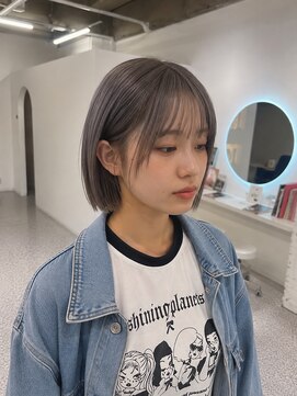 シエル 一社(cher) パープルアッシュプツッとボブ