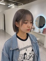 シエル 一社(cher) パープルアッシュプツッとボブ