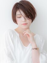 カバーヘア ブリス 志木南口駅前店(COVER HAIR bliss)&nbsp;ブリーチなしワンレン刈り上げマッシュ大人ショートヘア30代40代