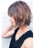 【morio池袋】大人かわいい前下がり小顔レイヤーボブ#