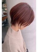 レッドカラーの大人ショート★
