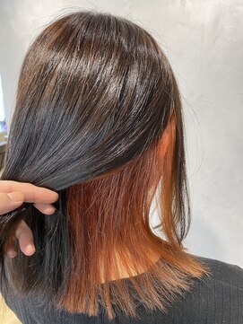 エイト 上野店(EIGHT ueno) EIGHT ueno【工藤】インナーカラー/オレンジ