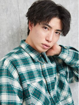 メンズサロンドットリアン(dot. lien) 【men’s salon dot. Tokyo】癖毛風パーマ×センターパート