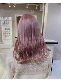 ラベンダーピンク_ブリーチ2回