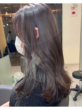 アクアオモテサンドウ(ACQUA omotesando) △大人可愛いブリーチなしパープルグレージュレイヤーカット