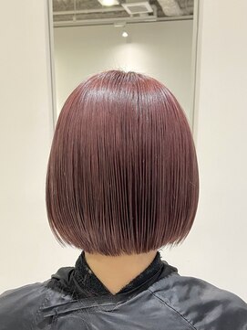 マリオ(mario) 山形<ぱつボブ×ピンクカラー>