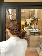 結婚式ヘアセット