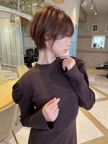 ロンド ストラーダ 心斎橋(Lond strada)&nbsp;ショート×ハイライト白髪ぼかし×シルキーベージュ[心斎橋]