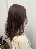 【こっくりカラー】ピンクベージュ×ハイライト