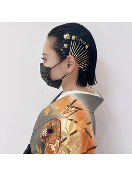 ラクス(Laks) タイトボブ×金箔