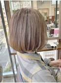 丸み×大人ショートボブ/小顔効果/30代40代