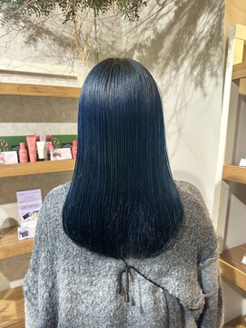 トリコ ショップアンドヘアサロン(tricot shop hair salon) ネイビーブルー♪yu