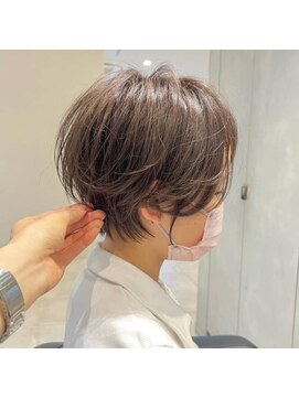 ヘアメイクアース 八潮店(HAIR & MAKE EARTH) ショートカット×ひし形ショートボブ×前髪あり20代30代40代