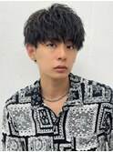 ソフトツイストパーママッシュウルフショートレイヤー
