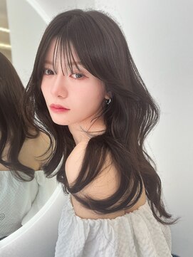 フォンズ(FONS) 上品可愛い韓国くびれヘア＊小顔見せ顔まわりカット&グレージュ