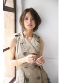 アッシュベージュひし形ショート【錦糸町 beaute concier】