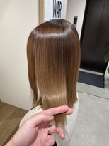 ナンバースリー 綱島店(Number Three) 髪質改善/“艶髪”ストレート【Number Three綱島】