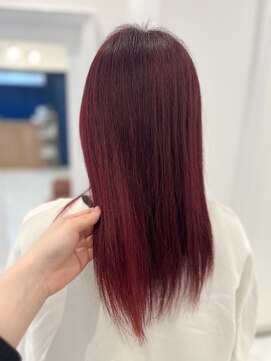 モア 岡崎(more) ブリーチあり、レッドカラー