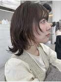 前髪カタログ/イメチェンスタイル／ウェーブパーマ/こなれミディ