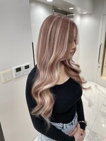 ラピス 渋谷本店(Lapis) ピンクベージュホワイトメッシュ/ホワイトグレージュ/ミニウルフ