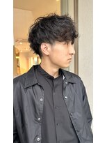 ヘアーデザイン イーエックスターバン(Hair Design ex Turban) 波巻パーマ×前下がりマッシュ