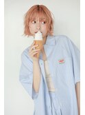 cashel 2025s ボブ　コーラルピンク　ピンクベージュ