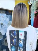 TAL’KE/伊丹/バレイヤージュ/ホワイトベージュ/ブリーチ_1469