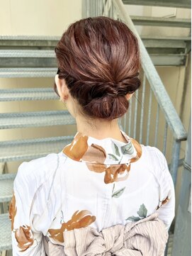 アルクバイネオリーブ 荻窪店(arc by neolive) 浴衣/アレンジ/まとめ髪/チェリーレッド