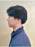 清潔感◎メンズカットセンターパート×刈り上げショート