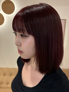 ラヴィズム 名駅店(LUVISM) ◎韓国ヘアーボルドーボブ髪名古屋/名駅/yuria