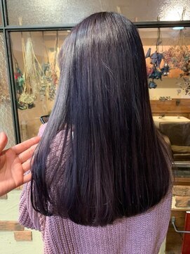 ロカ バイ ティアトロ ヘア サロン(ROCA by teatro hair salon) ラベンダーアッシュ 髪質改善 艶髪 ピンクラベンダー ストレート