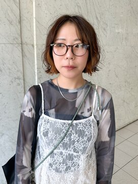 カケ(kake) ニュアンスパーマ×切りっぱなしボブ