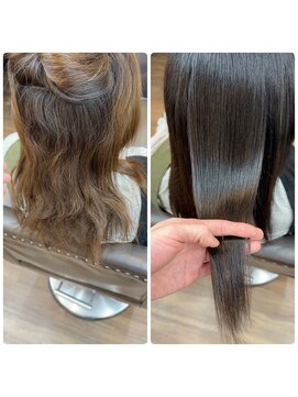 ネコ 稲毛(neco) 髪質改善縮毛矯正 before &after