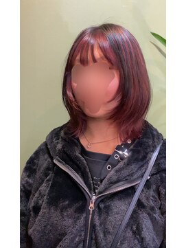 ブランチ(branch) 「周りと差がつく」外ハネ顔周りレイヤーボブ×アンブレラカラー