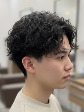 シャドウパーマメンズパーママッシュメンズカット富士吉田美容室