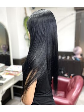 ネオダダ(NeO DADA) #プルエクステ#漆黒#ストレート