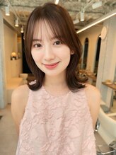 レディ 表参道(Lady) くびれボブくびれヘア顔周りカット外ハネボブレイヤーミディアム