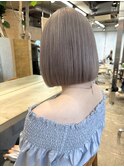 ラベンダーアッシュグレージュアイスグレージュレイヤーボブ