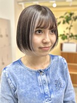 ロジェ(loje)&nbsp;20代30代40代 ホワイトシルバー/アンブレラカラー/レイヤーボブ