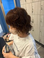 アース いわき店(HAIR&MAKE EARTH)&nbsp;ふんわりパーマ × 大人可愛いショートボブ