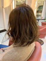 デジタルパーマふんわり丸みカール美髪サイドバング大人美人
